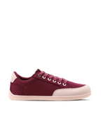 Rebound Burgundy – Baskets barefoot en toile pour un confort naturel - Pas Naturels