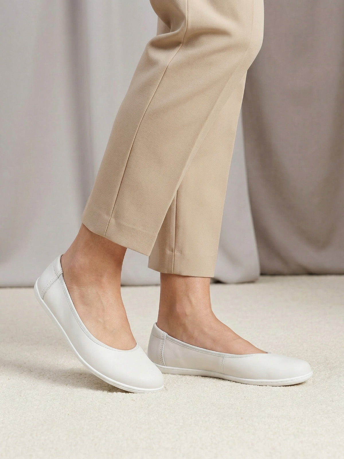 Be Lenka Sophie – Blanc craie | Ballerines barefoot
