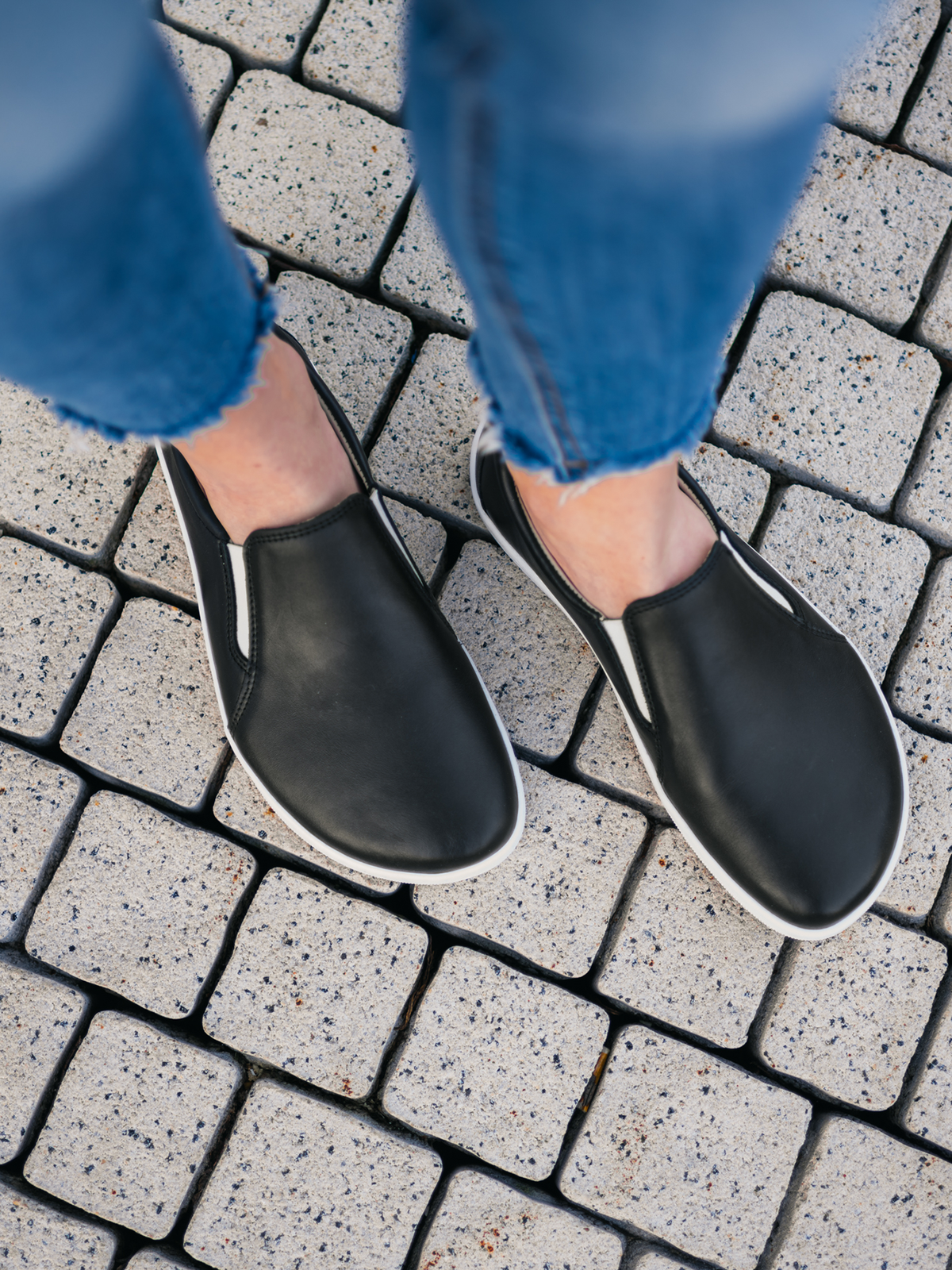 Be Lenka Eazy Neo – Noir & Blanc | Chaussures barefoot