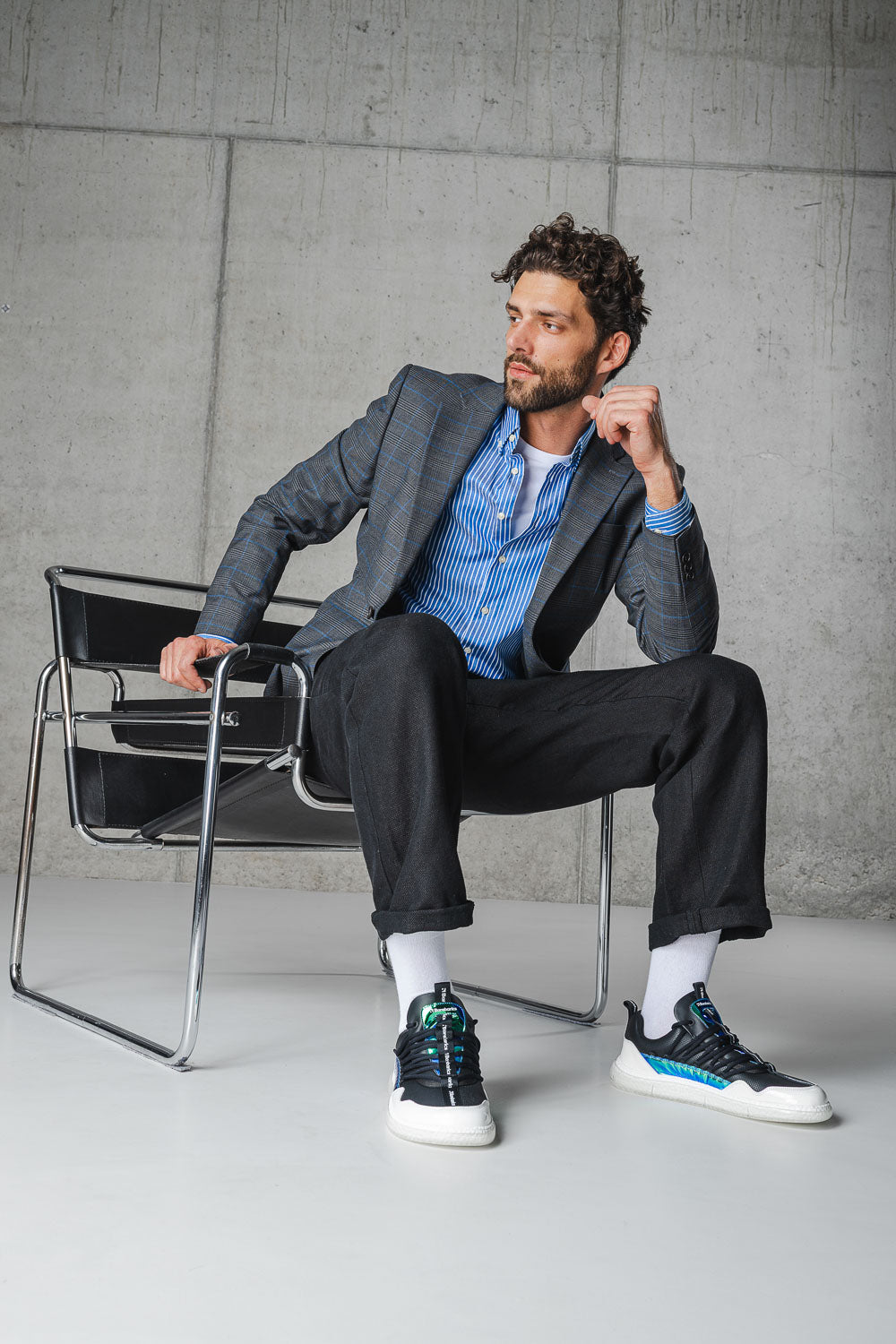 Barebarics Futura – Noir irisé | Baskets barefoot