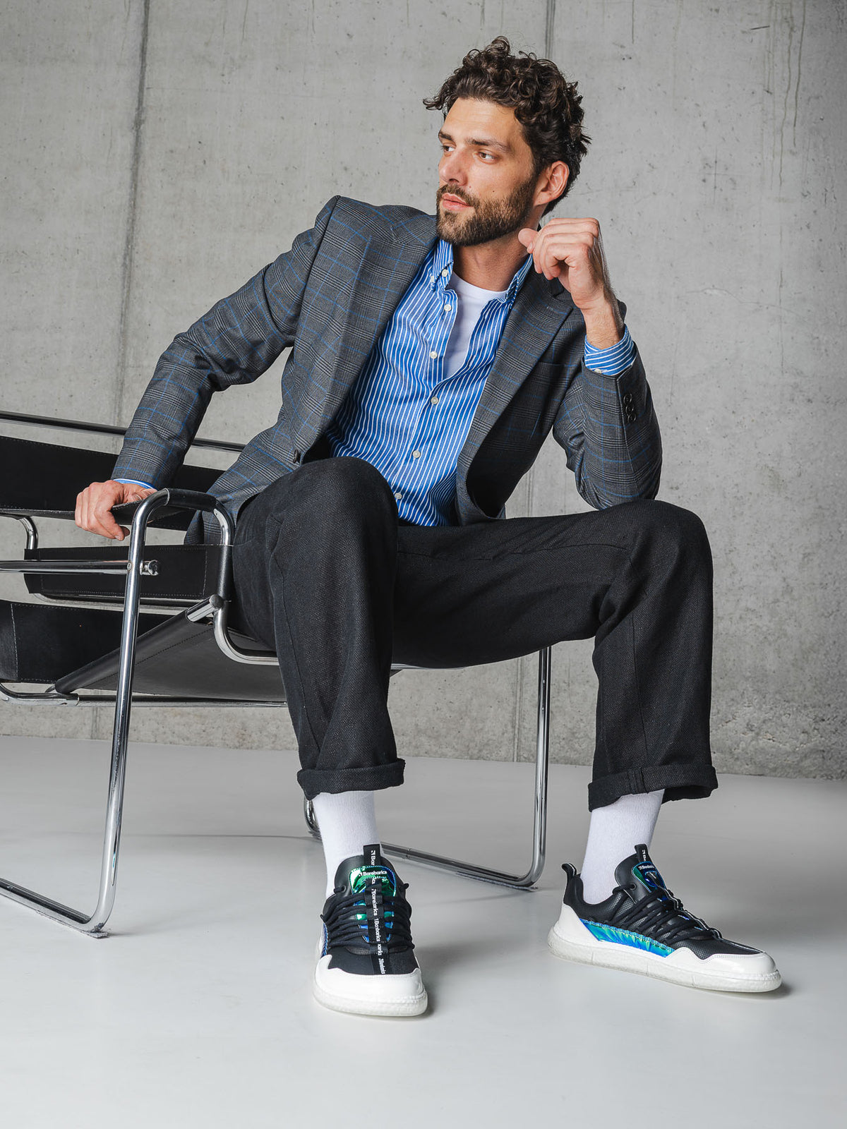 Barebarics Futura – Noir irisé | Baskets barefoot