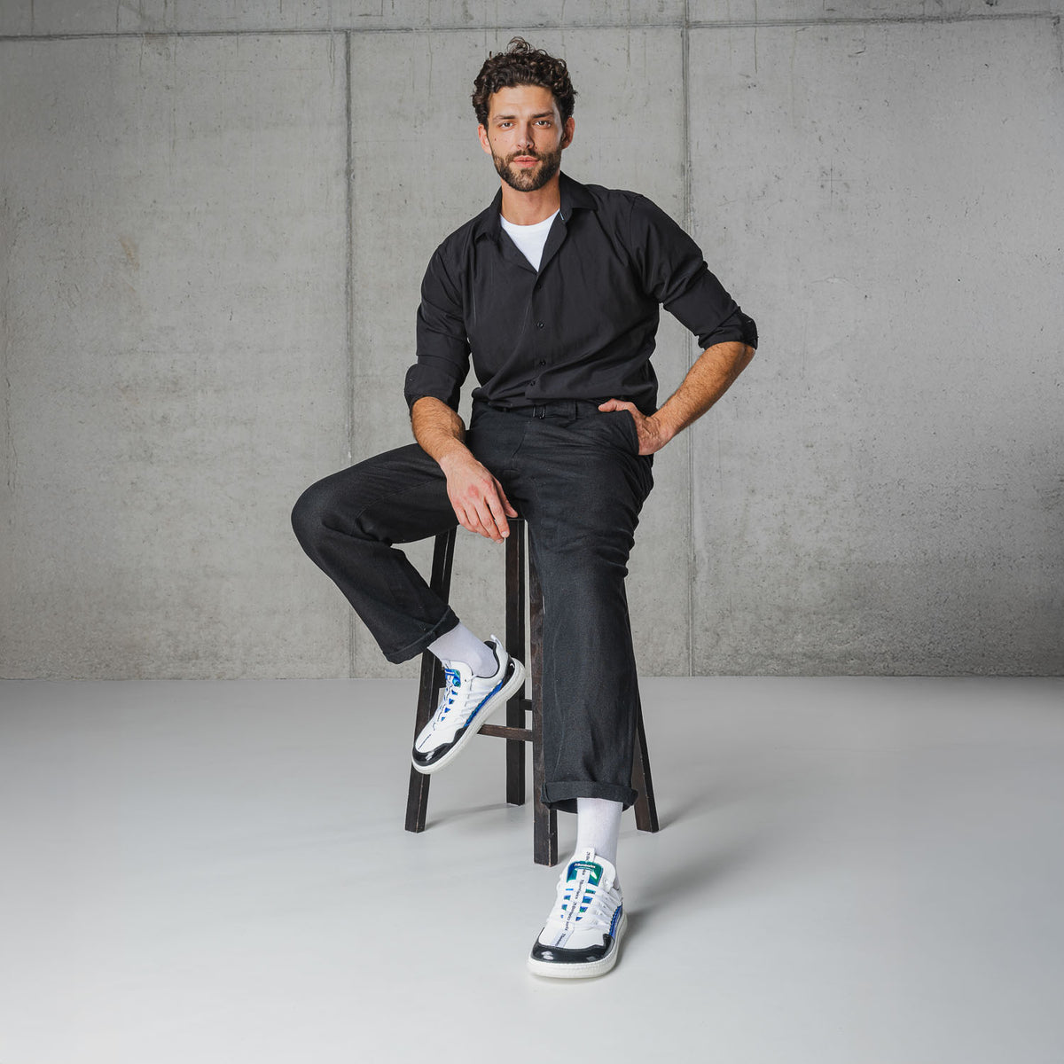 Barebarics Futura – Blanc irisé | Baskets barefoot