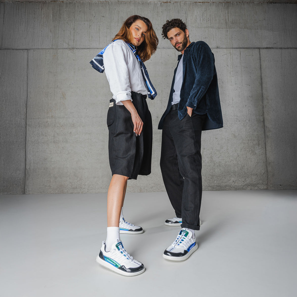 Barebarics Futura – Blanc irisé | Baskets barefoot