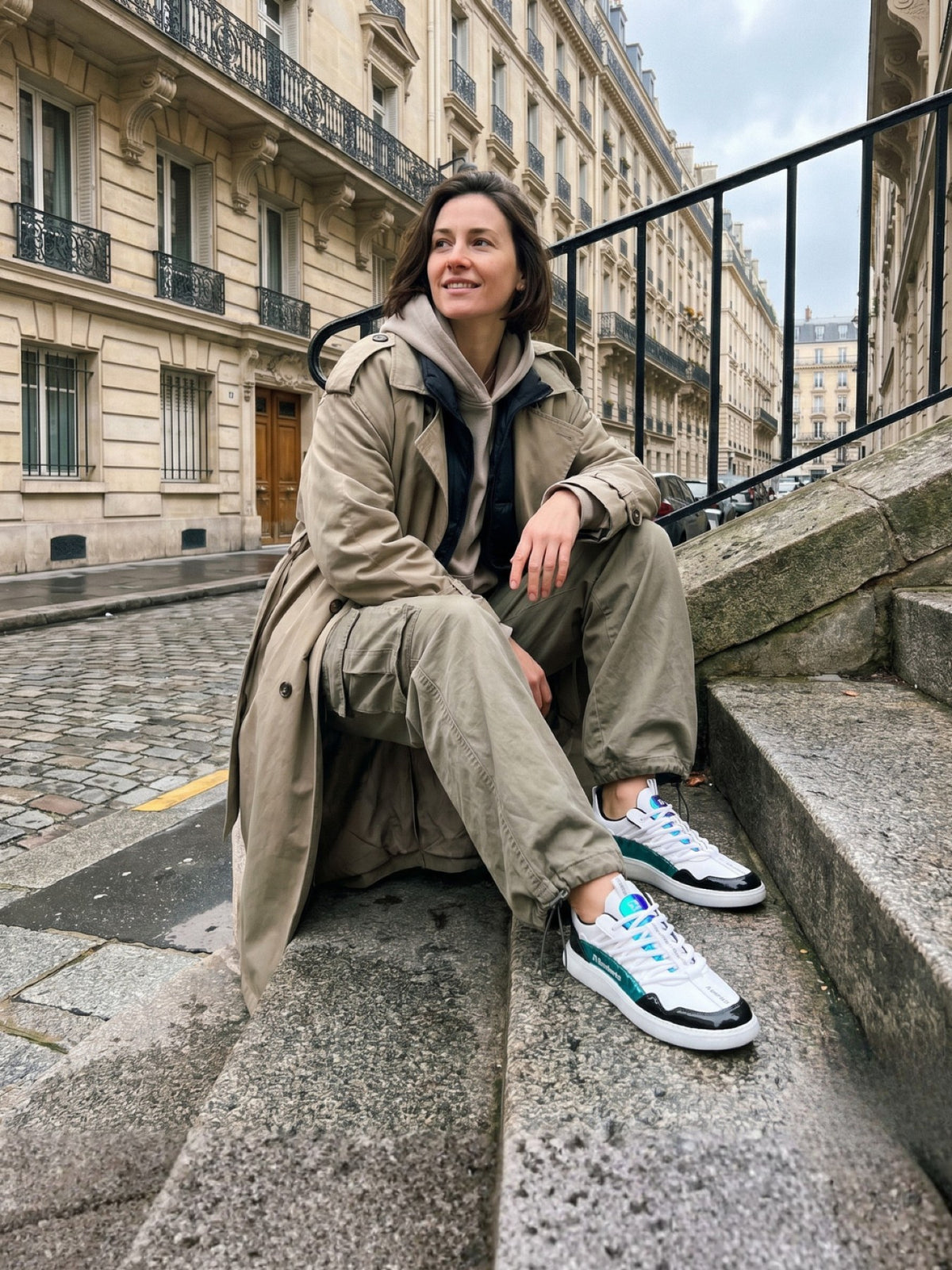 Barebarics Futura – Blanc irisé | Baskets barefoot