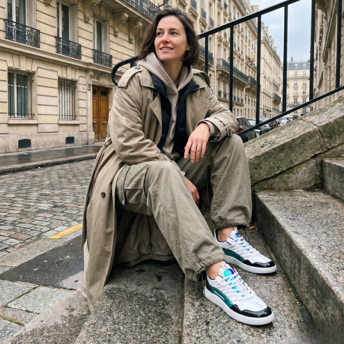 Barebarics Futura – Blanc irisé | Baskets barefoot