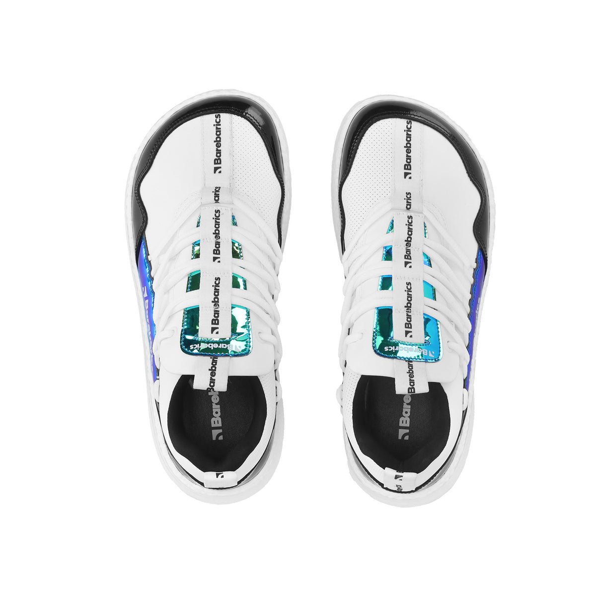 Barebarics Futura – Blanc irisé | Baskets barefoot