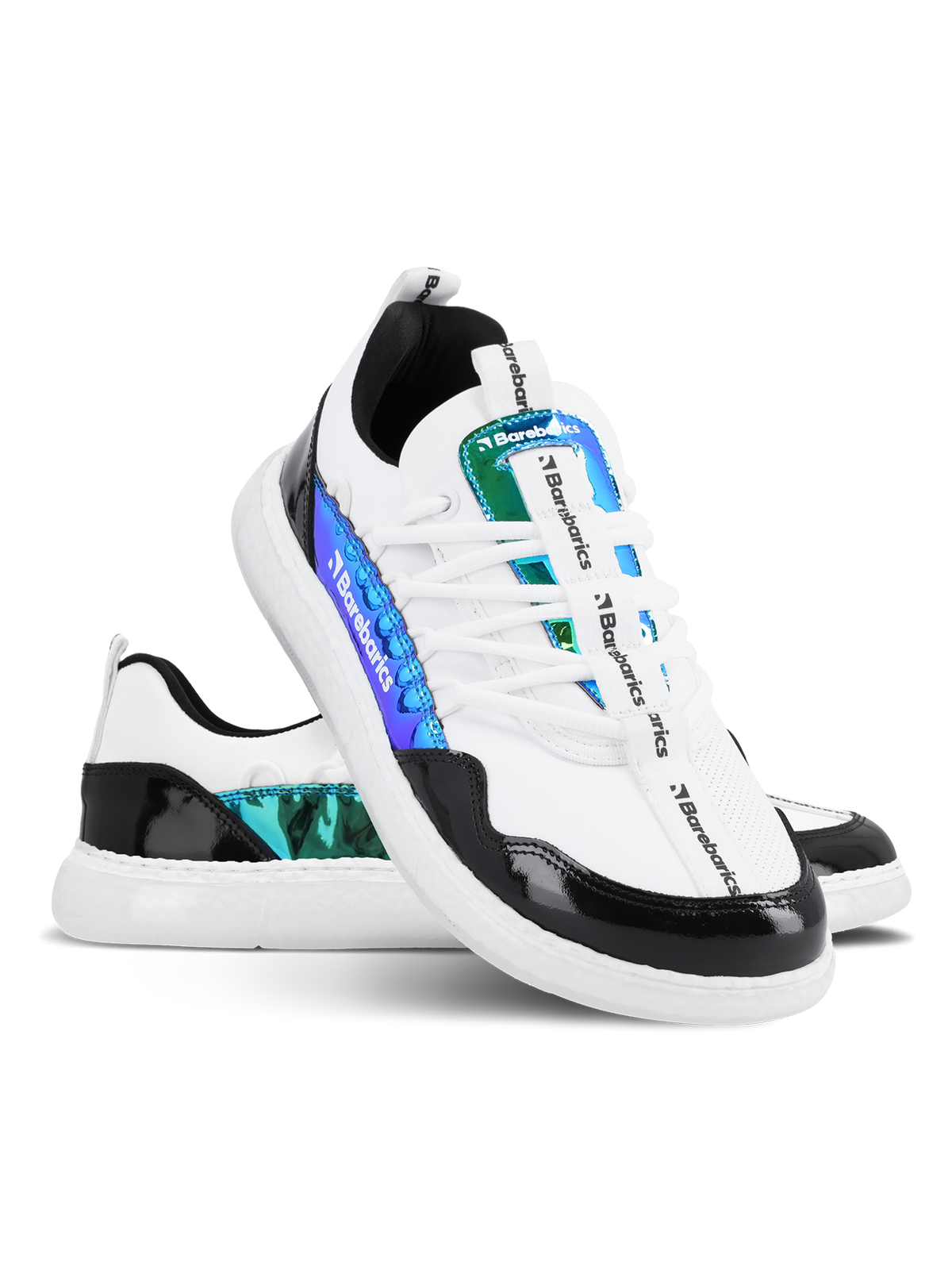 Barebarics Futura – Blanc irisé | Baskets barefoot