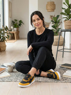 Barebarics Revive – Jaune doré & Noir | Baskets barefoot