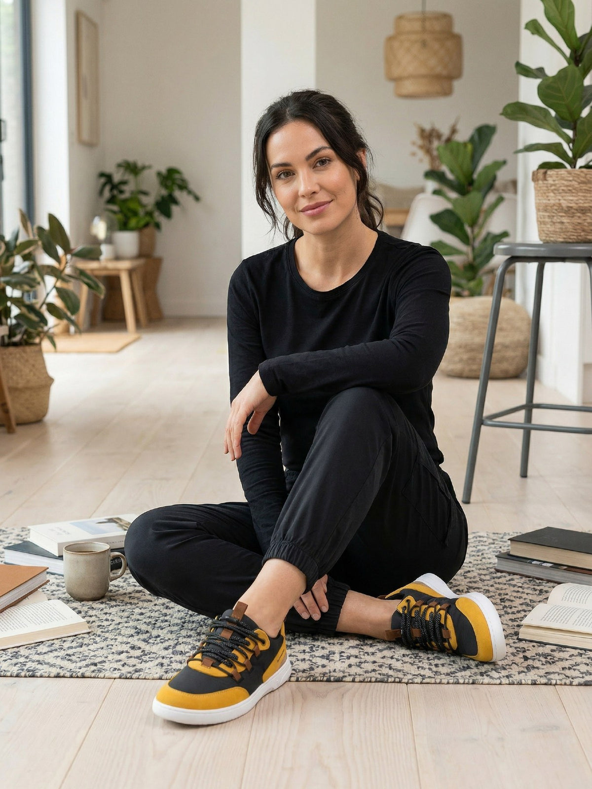 Barebarics Revive – Jaune doré & Noir | Baskets barefoot