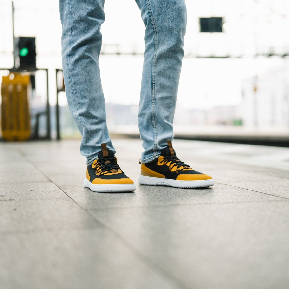 Barebarics Revive – Jaune doré & Noir | Baskets barefoot
