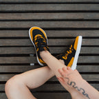 Barebarics Revive – Jaune doré & Noir | Baskets barefoot