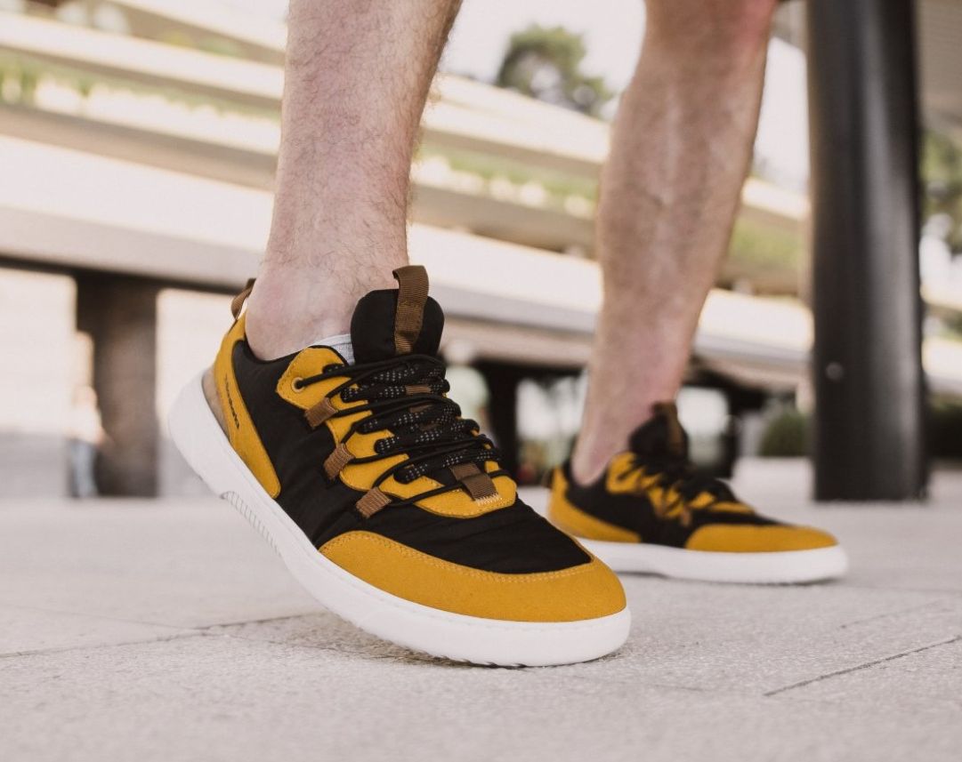 Barebarics Revive – Jaune doré & Noir | Baskets barefoot
