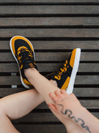 Barebarics Revive – Jaune doré & Noir | Baskets barefoot