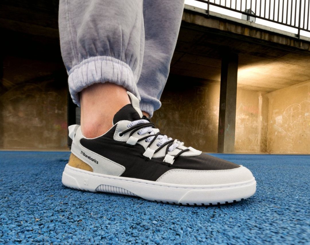 Barebarics Revive – Gris clair & Noir | Baskets barefoot