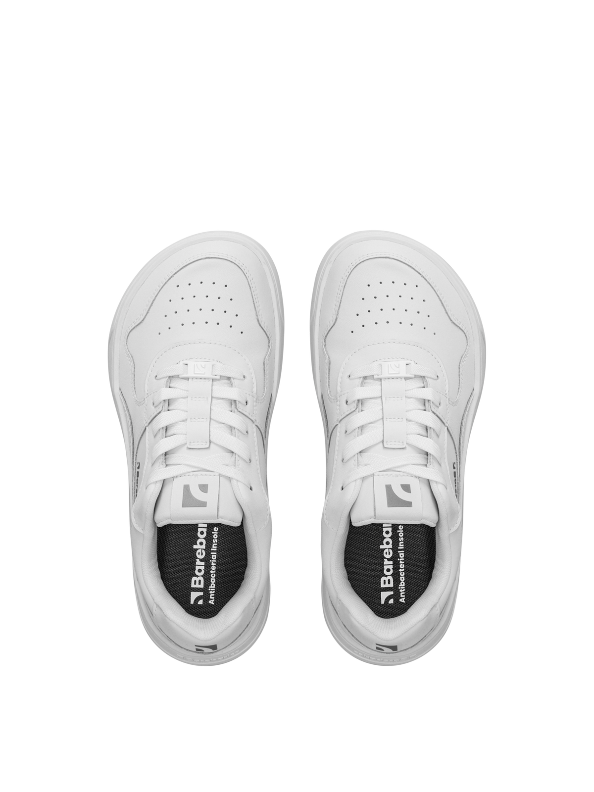 Barebarics Zing – Blanc | Baskets barefoot en cuir