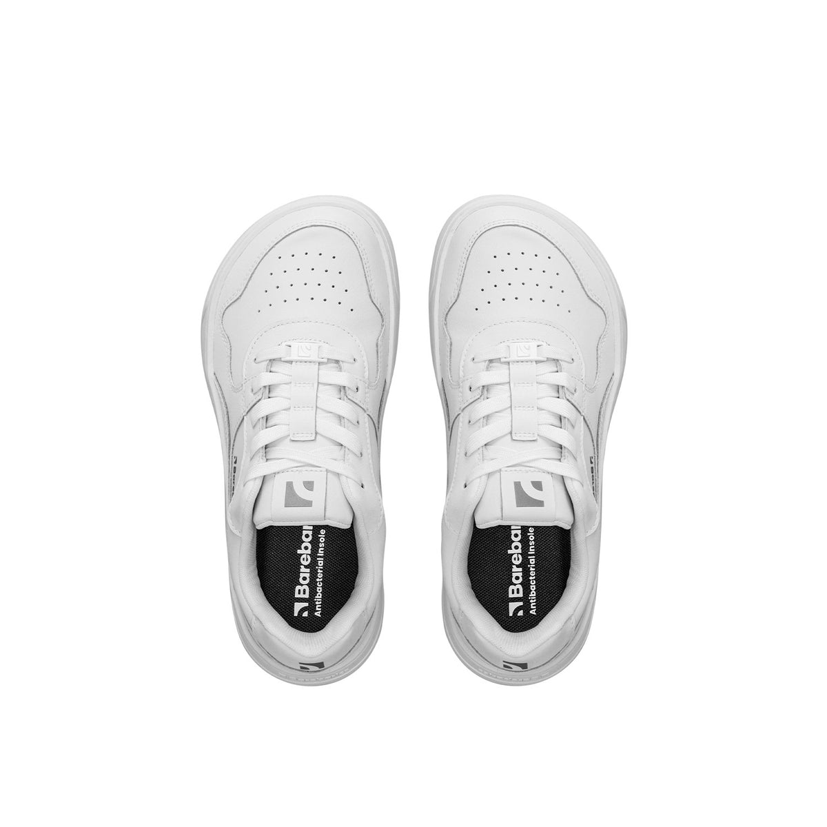 Barebarics Zing – Blanc | Baskets barefoot en cuir