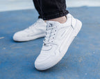 Barebarics Zing – Blanc | Baskets barefoot en cuir