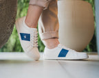 Be Lenka Elite – Blanc & Bleu foncé | Baskets barefoot