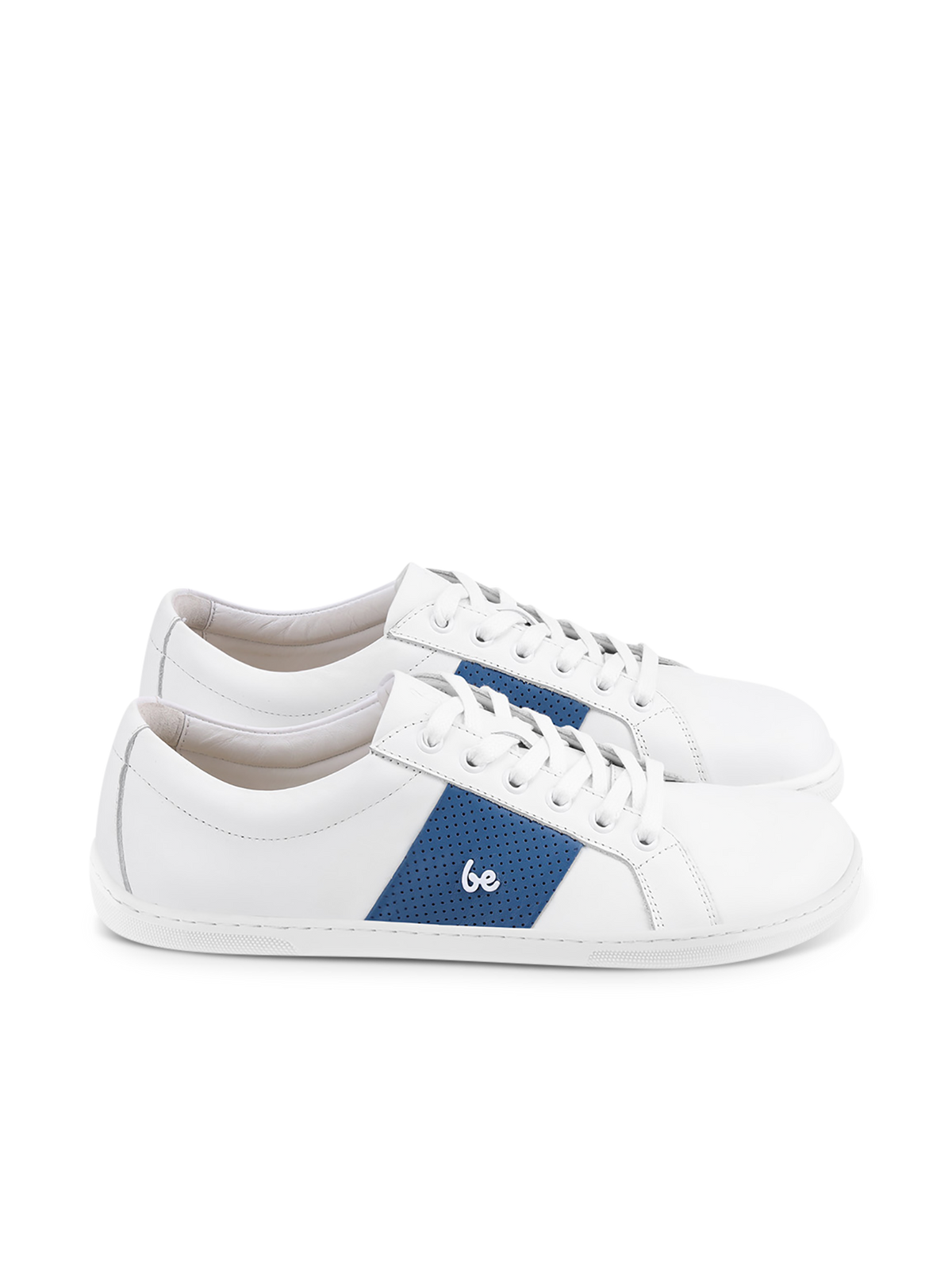 Be Lenka Elite – Blanc & Bleu foncé | Baskets barefoot