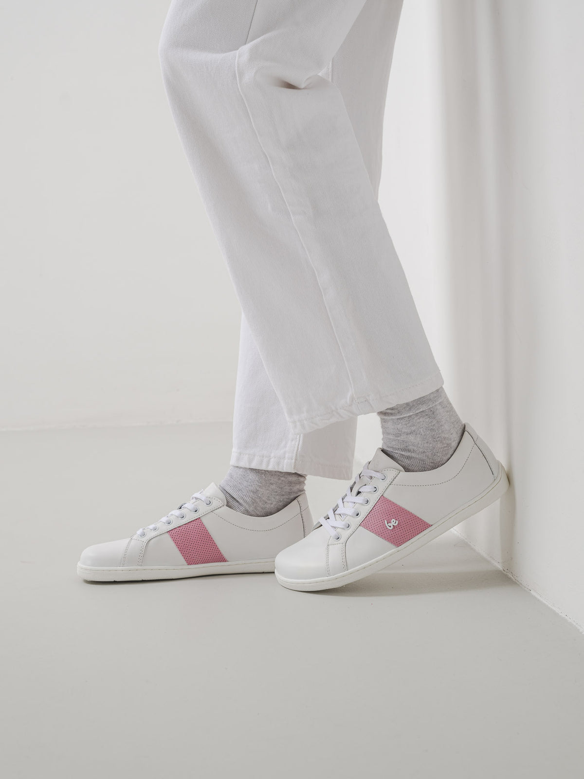 Be Lenka Elite – Blanc & Rose | Baskets barefoot