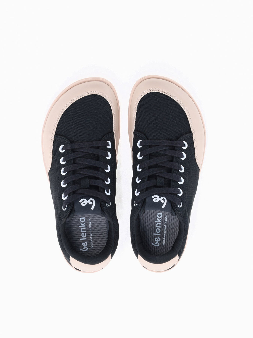 Be Lenka Rebound Black – Baskets barefoot en toile noires - Pas Naturels