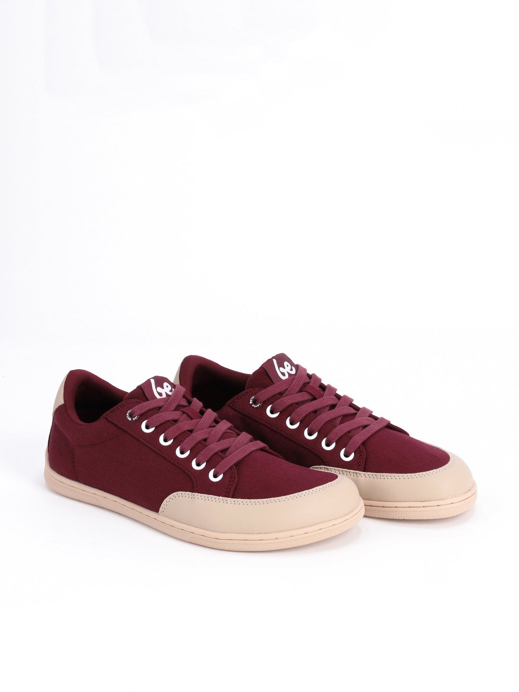 Rebound Burgundy – Baskets barefoot en toile pour un confort naturel - Pas Naturels