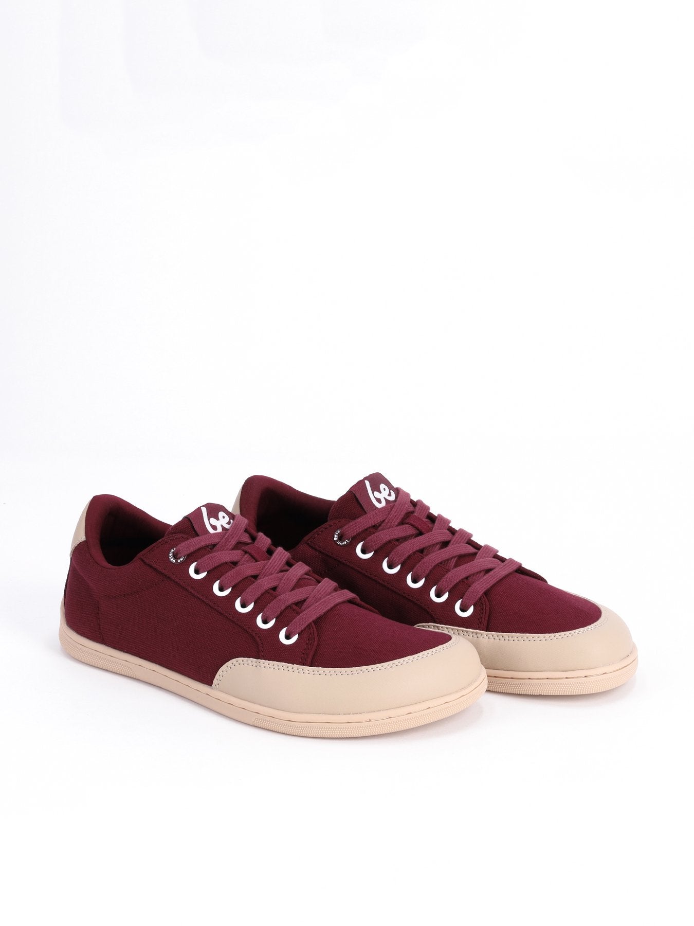 Rebound Burgundy – Baskets barefoot en toile pour un confort naturel - Pas Naturels