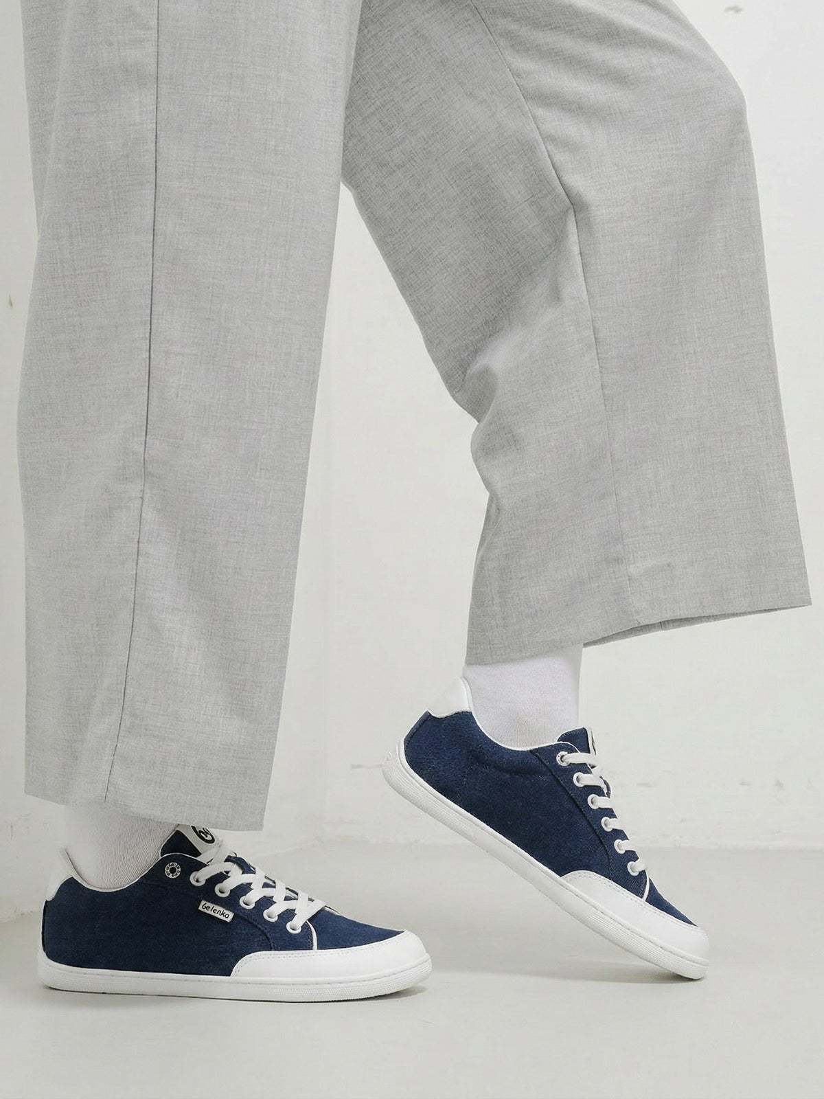 Be Lenka Rebound – Bleu foncé & Blanc | Baskets barefoot