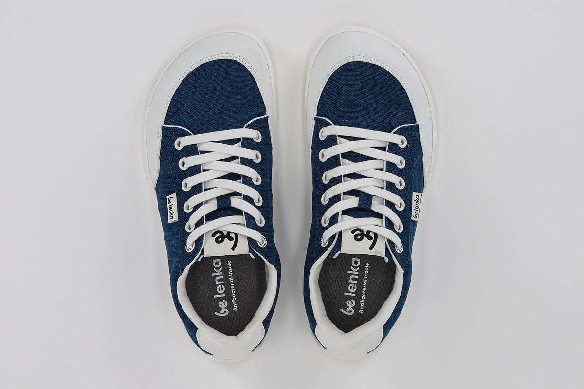 Be Lenka Rebound – Bleu foncé & Blanc | Baskets barefoot