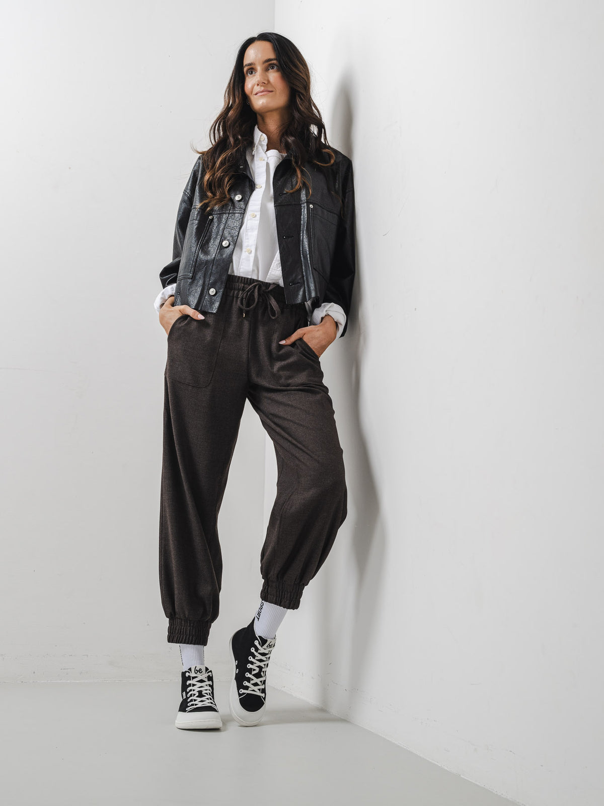 Be Lenka Rebound High Top – Noir & Blanc | Baskets montantes barefoot