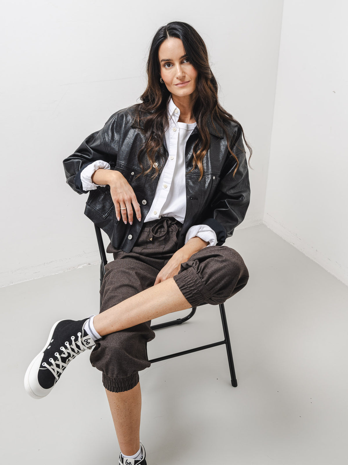 Be Lenka Rebound High Top – Noir & Blanc | Baskets montantes barefoot