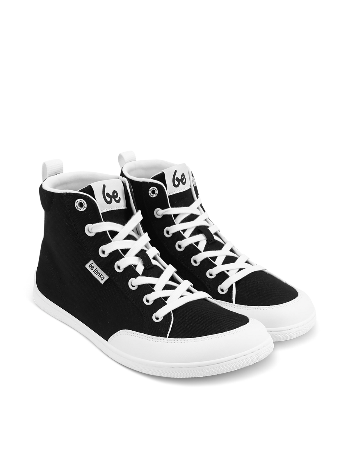 Be Lenka Rebound High Top – Noir & Blanc | Baskets montantes barefoot