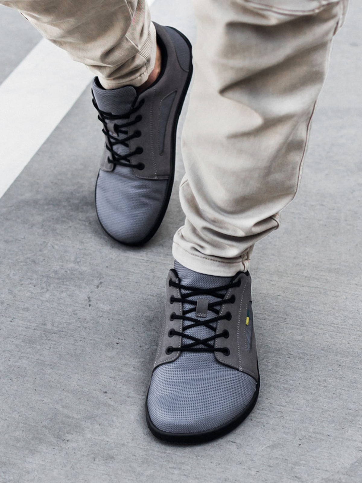 Be Lenka Whiz – Gris | Baskets barefoot