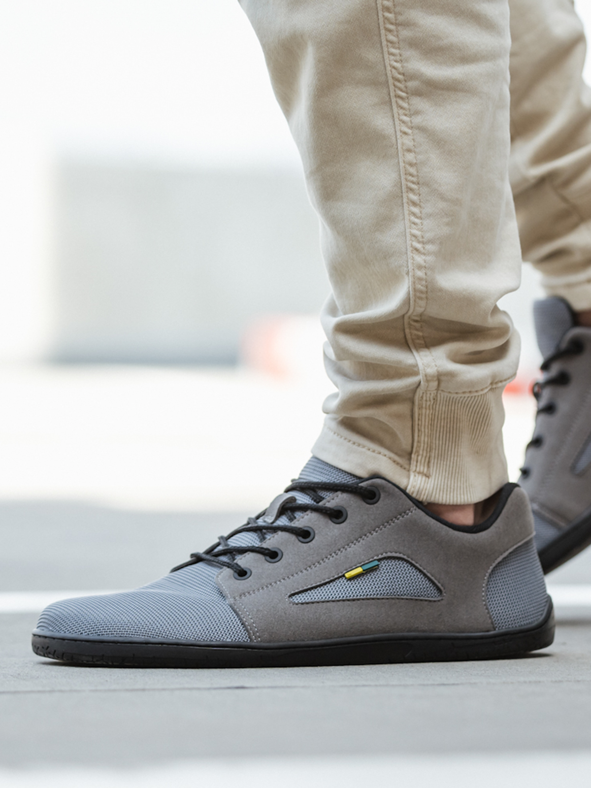 Be Lenka Whiz – Gris | Baskets barefoot