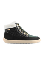 Be Lenka Olivia – Noir & Vert foncé | Bottines barefoot