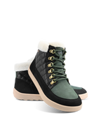 Be Lenka Olivia – Noir & Vert foncé | Bottines barefoot