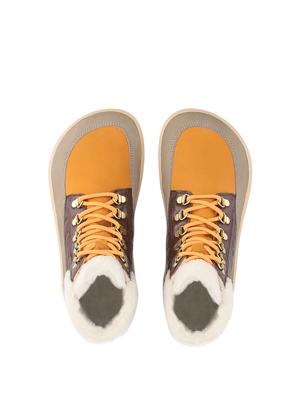 Be Lenka Olivia – Taupe, Marron foncé & Orange | Bottines barefoot