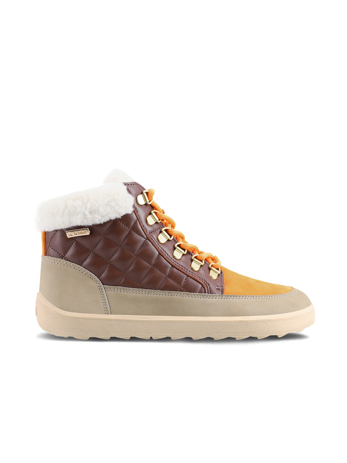 Be Lenka Olivia – Taupe, Marron foncé & Orange | Bottines barefoot