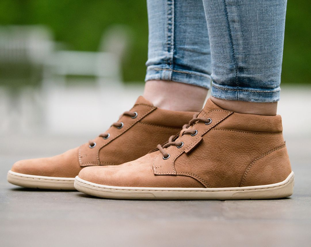 Be Lenka Synergy – Cognac & Beige | Chaussures barefoot
