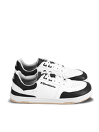 Baskets barefoot Barebarics Wave blanches et noires en cuir Nappa premium – Pas Naturels