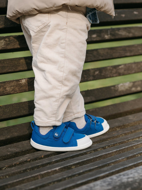 Baskets minimalistes pour enfants Canvi Kids - Blue - Pas Naturels