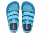 Chaussures barefoot bleues pour enfants, semelle flexible, confort naturel, pieds libres