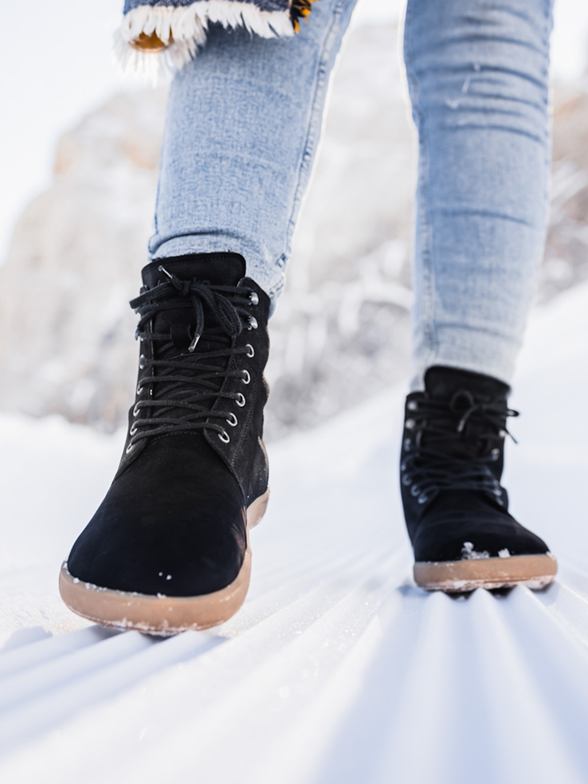 Be Lenka Winter 3.0 – Noir mat | Bottines barefoot d’hiver